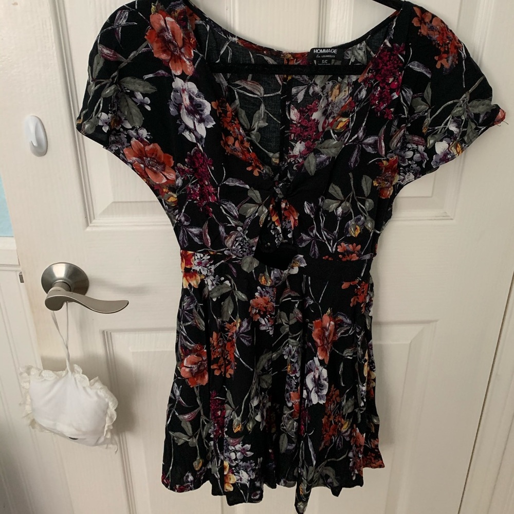 Floral romper dress